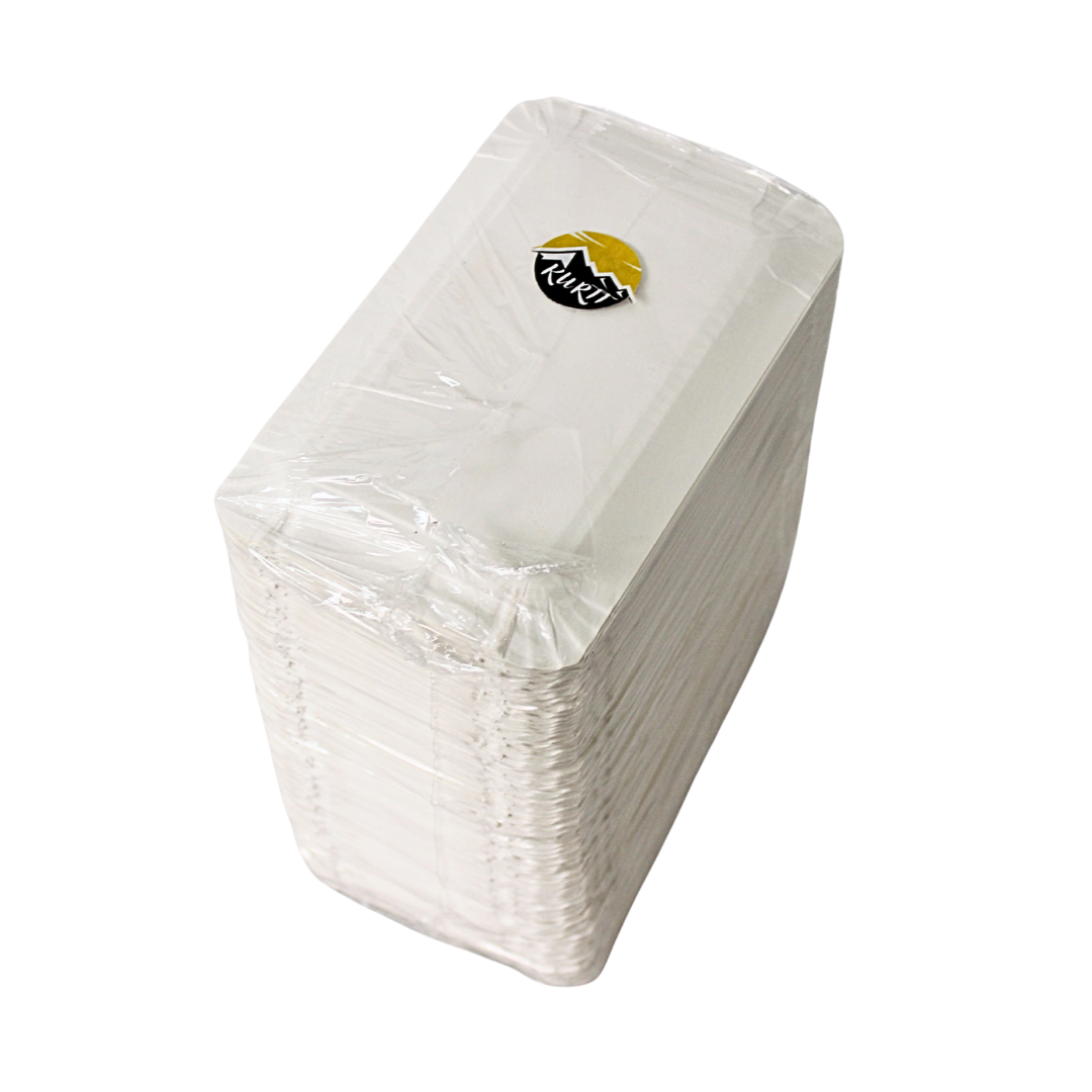 Pappteller/Schale 10x16cm weiß - 250 Stück
