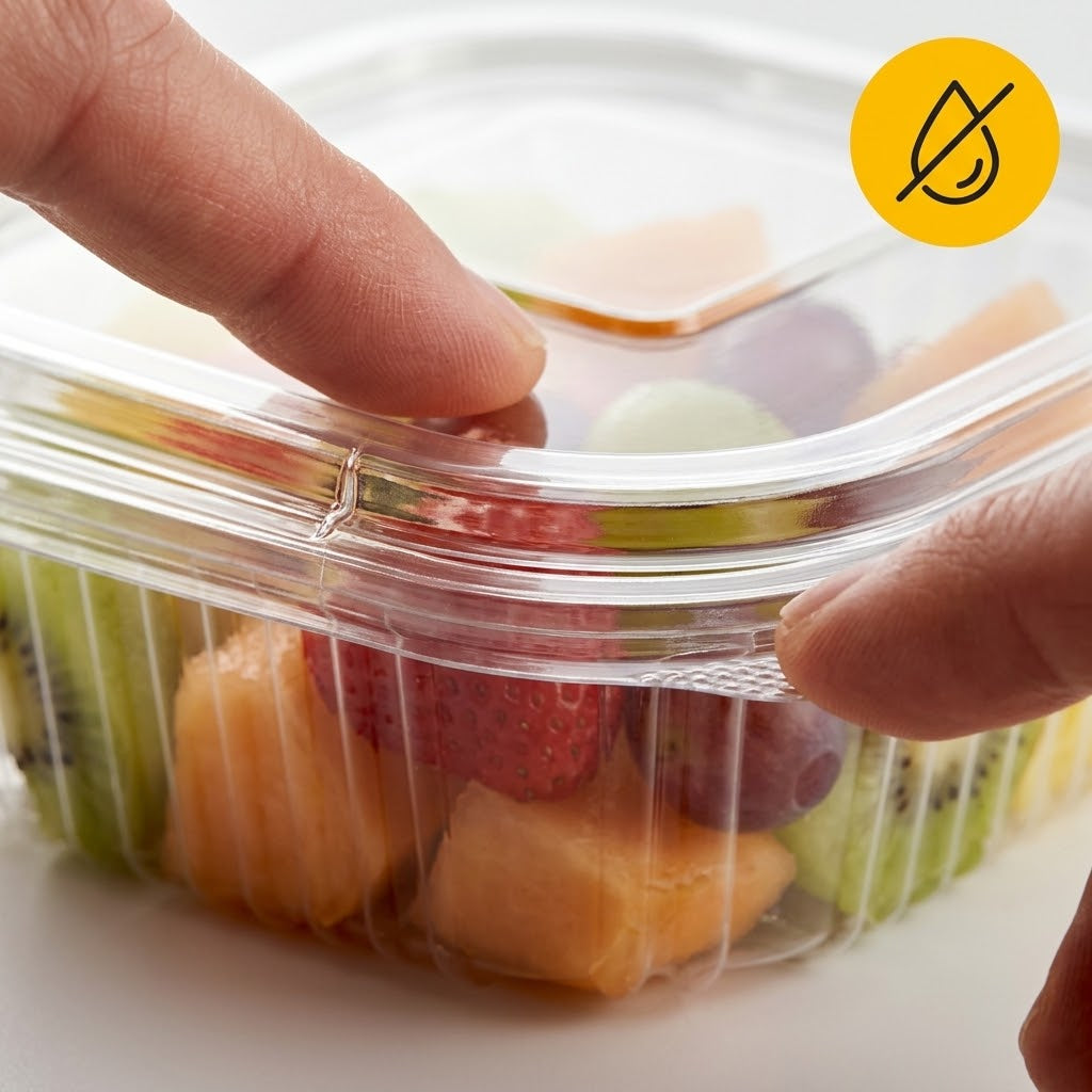 Salatschalen Klappschalen 125ml PET Transparent – mit Klappdeckel | 100 Stück