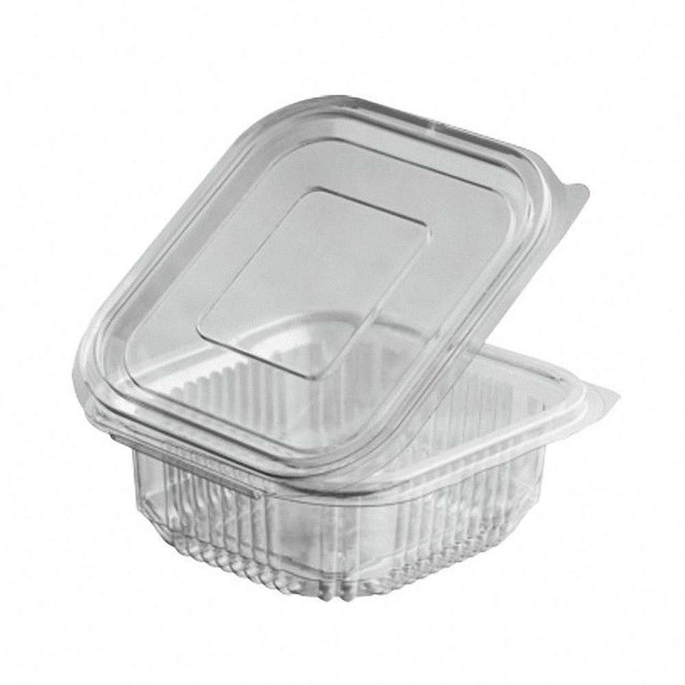 Salatschalen Klappschalen 250ml PET Transparent – mit Klappdeckel Imbiss | 100 Stück