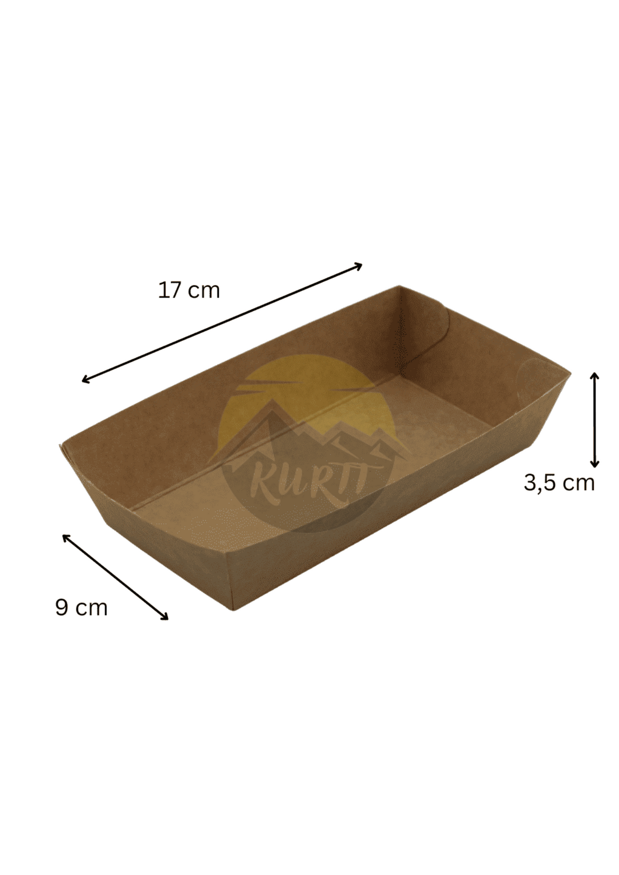Kraft Snackschalen A13 Fettdicht – 50/100/500 Stück | Pommes Snack