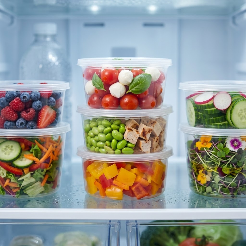 Frischhaltedosen 350ml mit Transparent PP Deckel Universell – 50 Stück | Meal Prep Suppe Reste Mikrowelle