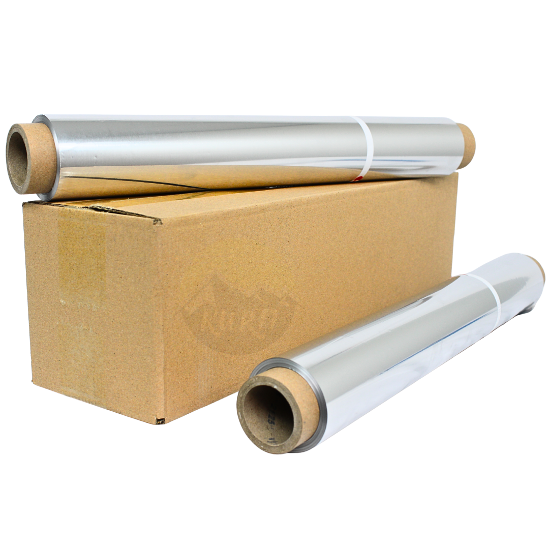 Profi-Alufolie 45 cm 14 my – 1,6 kg | 1/3/6 Rollen | Gastronomie Catering Metzgerei Extra Reißfest GN 1/1