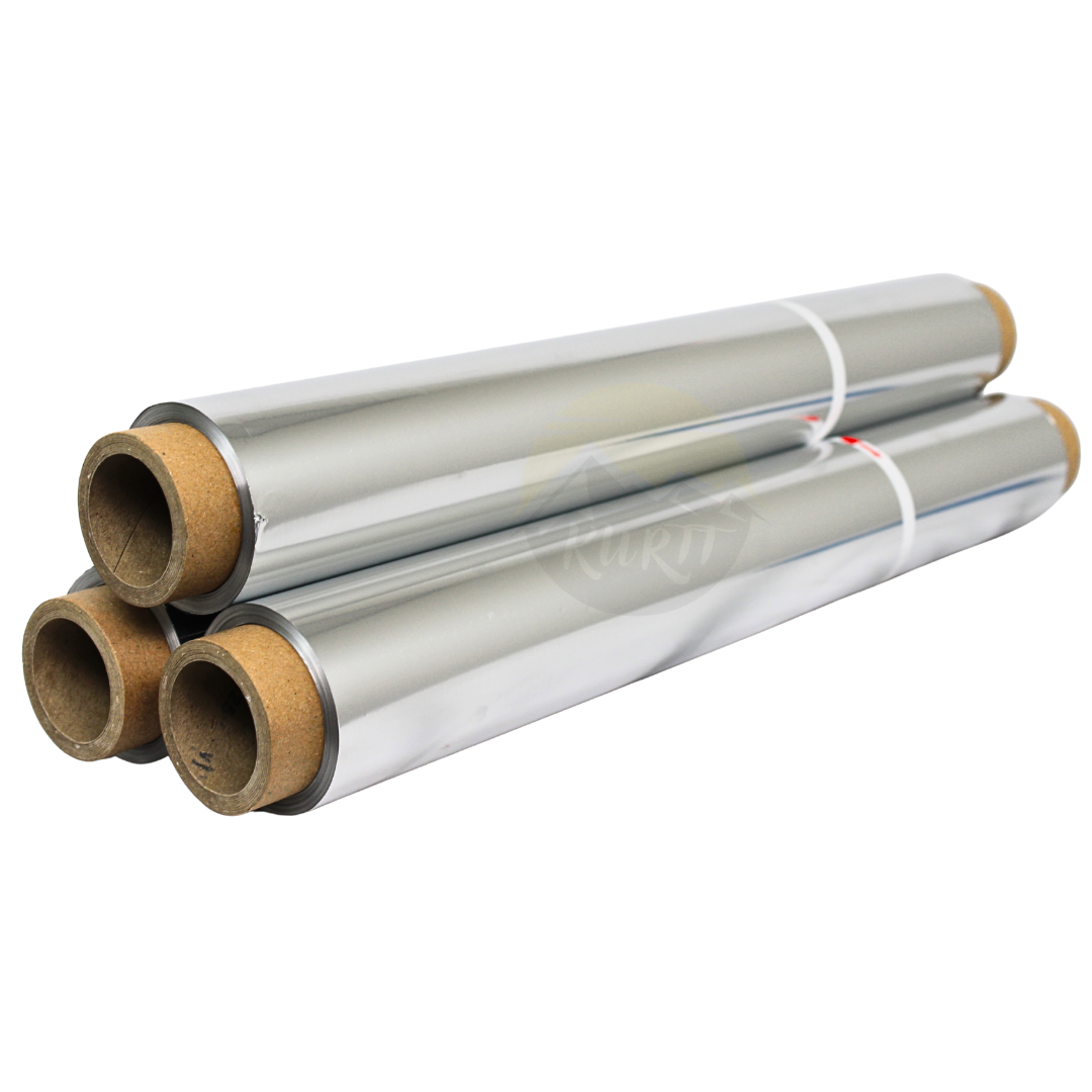 Profi-Alufolie 45 cm 14 my – 1,6 kg | 1/3/6 Rollen | Gastronomie Catering Metzgerei Extra Reißfest GN 1/1