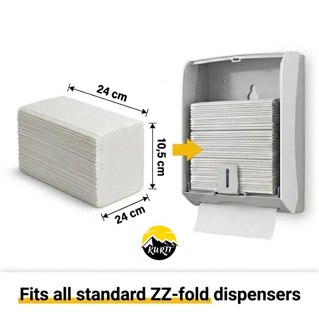 Papierhandtücher Z-Falz 2-lagig Zellstoff – 3200 Stück 24x21cm
