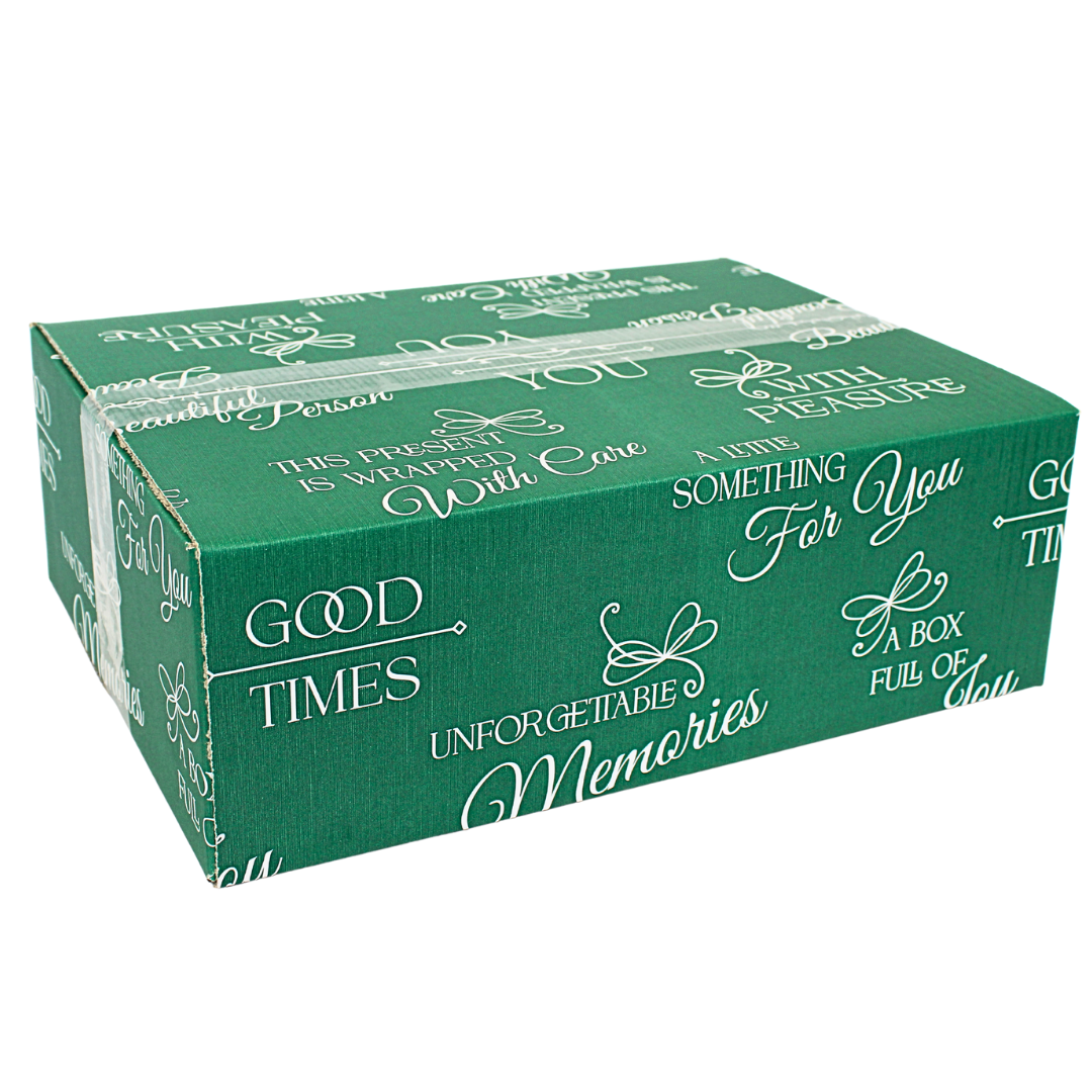 2X Weihnachtsschachtel 39x29x12.6cm - doppelte Weihnachtsgeschenkboxen aus Wellpappe - hochwertige Geschenkboxen