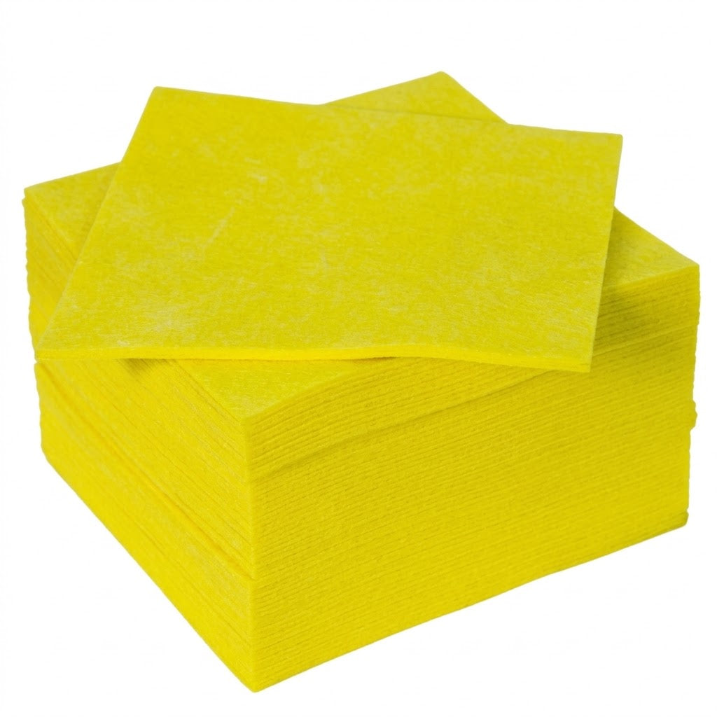 Wischtücher Vliestücher Gelb 38x40cm – Viskose HACCP Küche Lebensmittel | 200 Stück