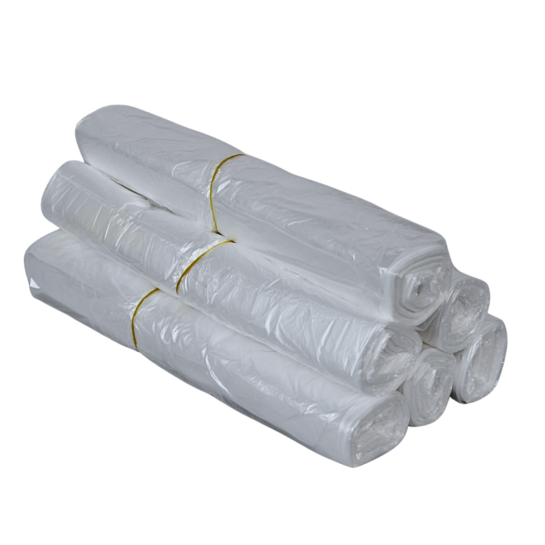 HDPE Pedaalemmerzakken 50 x 55 cm – Transparant – Type 15 (op rol) - 1000 stuks