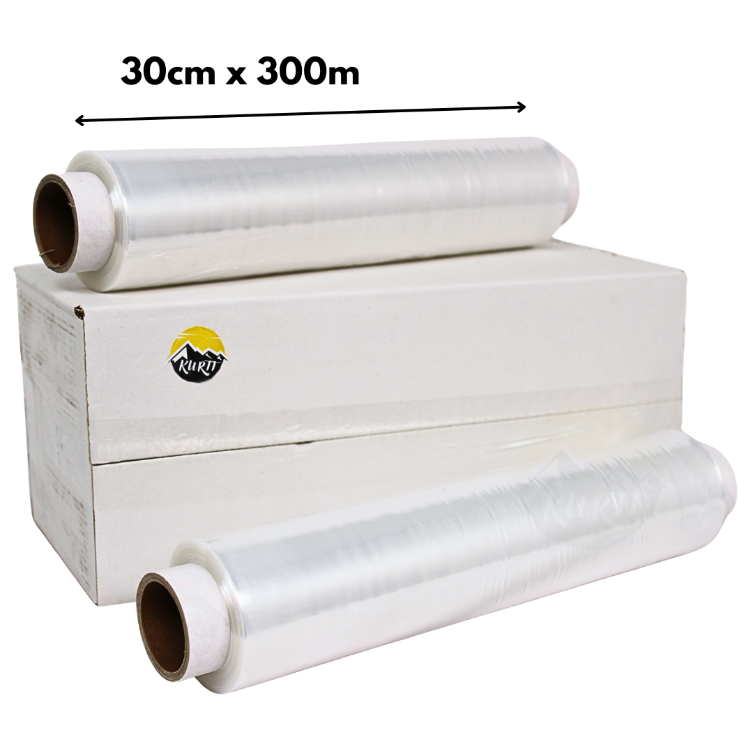 Frischhaltefolie PVC Transparent 30cm – Gastro Profi | 4 Rollen x 300m