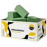 KURTT Papierhandtücher ZZ-Falz 1-lagig Grün – 10.000 Blatt