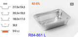 Aluschale 861L 22x16cm mit Deckel – 100 Stück | Biryani Catering Komplettes Menü