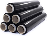 PE Schwarz Stretchfolie 23 my - 6 Rollen
