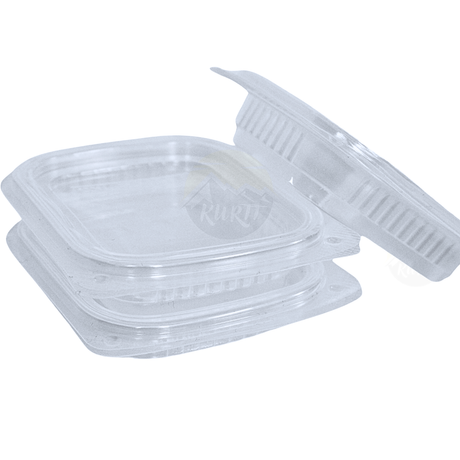 Salatschalen Klappschalen 125ml PET Transparent – mit Klappdeckel | 100 Stück