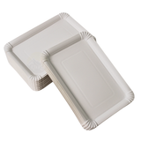 Pappteller/Schale 16x24cm weiß - 125 Stück