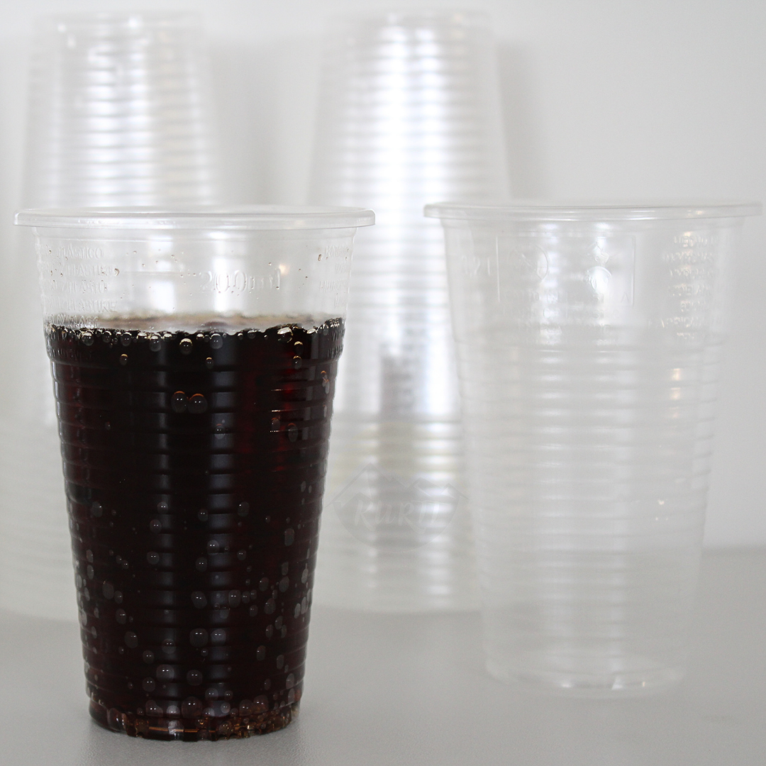 Einwegbecher 200ml PE Transparent 1000 Stück Wasserspender Kantine Veranstaltung Umweltabgabe Inbegriffen