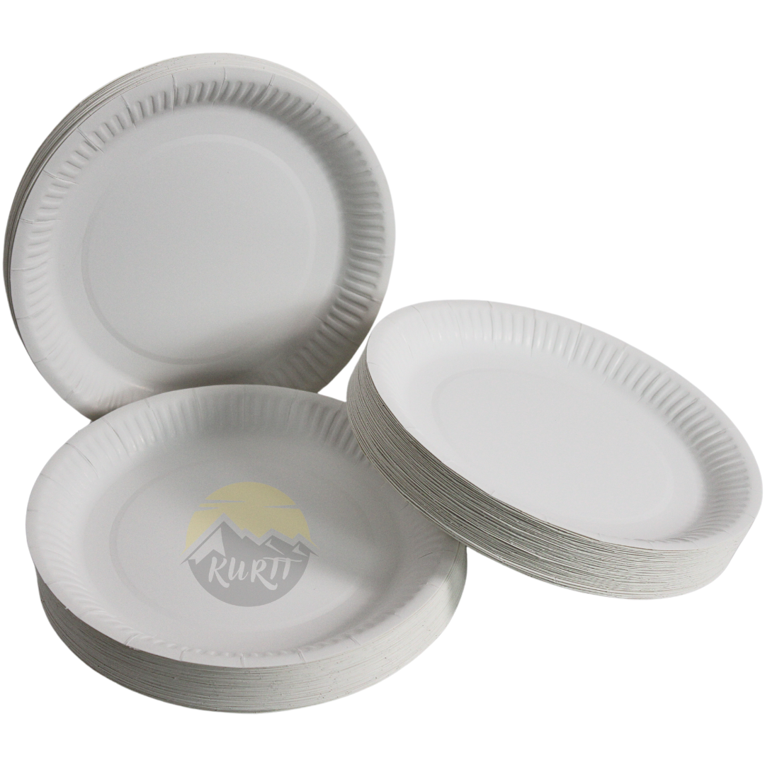 Pappteller Weiß 20cm – Einweg Apero Buffet | 100 Stück