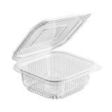 Salatschalen Klappschalen 250ml PET Transparent – mit Klappdeckel Imbiss | 100 Stück