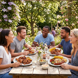 Pappteller Weiß 26cm Gross Einwegteller BBQ Grillen Familienfeier Grossportion - 100 Stück