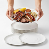 Extra Grosse Pappteller Weiß 28cm – Einweg Catering | 100 Stück