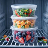 Frischhaltedosen 250ml rund transparent mit Deckel – 100 Stück | Vorteilhaft im Bulk