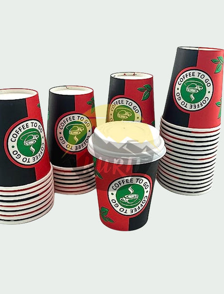 Kaffeebecher mit PP Deckel, 0,2 l – 500 Stück