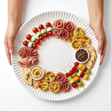 Pappteller Weiß 30cm XL – Einweg Pizzateller Catering Familie | 50 Stück