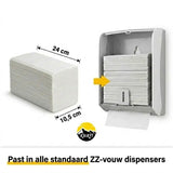 1000x (Tissue) Papierhandtücher 2-lagig 24 x 21 cm Z-Falz (5 x 200 Blatt) spendergeeignet