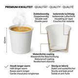 Espressobecher 120ml (4 oz) Weiß - 500 Stück | Auslaufsicher inkl. Umweltabgabe