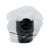 Zwarte potjes 500ml plastic met deksel – 100 stuks | Vershoudbakjes Magnetronbestendig