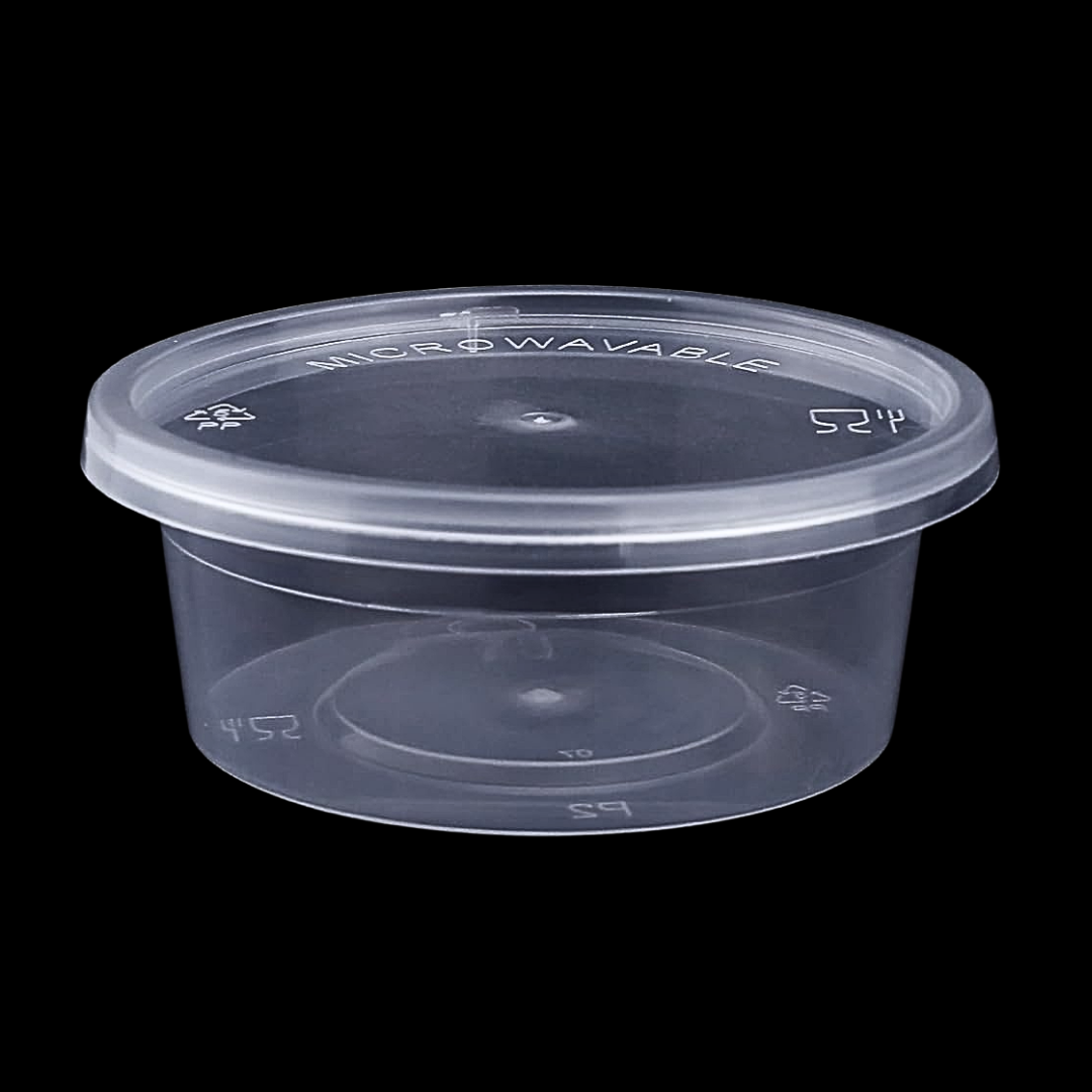 PP Dressingbecher 50ml mit deckel - 500 Stück