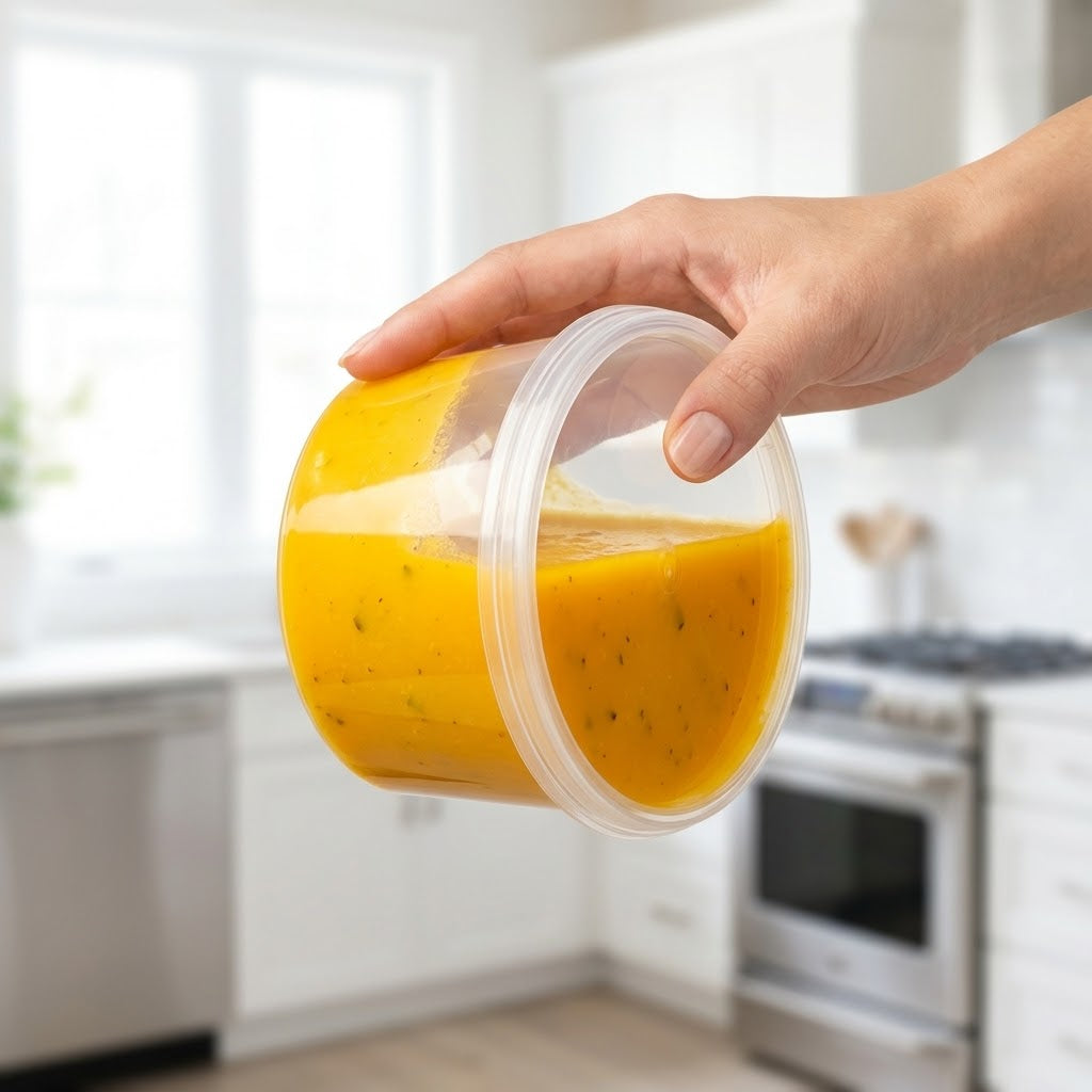 Frischhaltedosen 350ml mit Transparent PP Deckel Universell – 50 Stück | Meal Prep Suppe Reste Mikrowelle