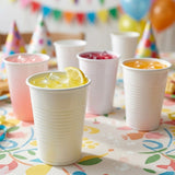 Plastik Trinkbecher Weiß 0,2L PE – 1000 Stück | Einwegbecher Kantine Wasserspender Professionell | Umweltabgabe Inbegriffen