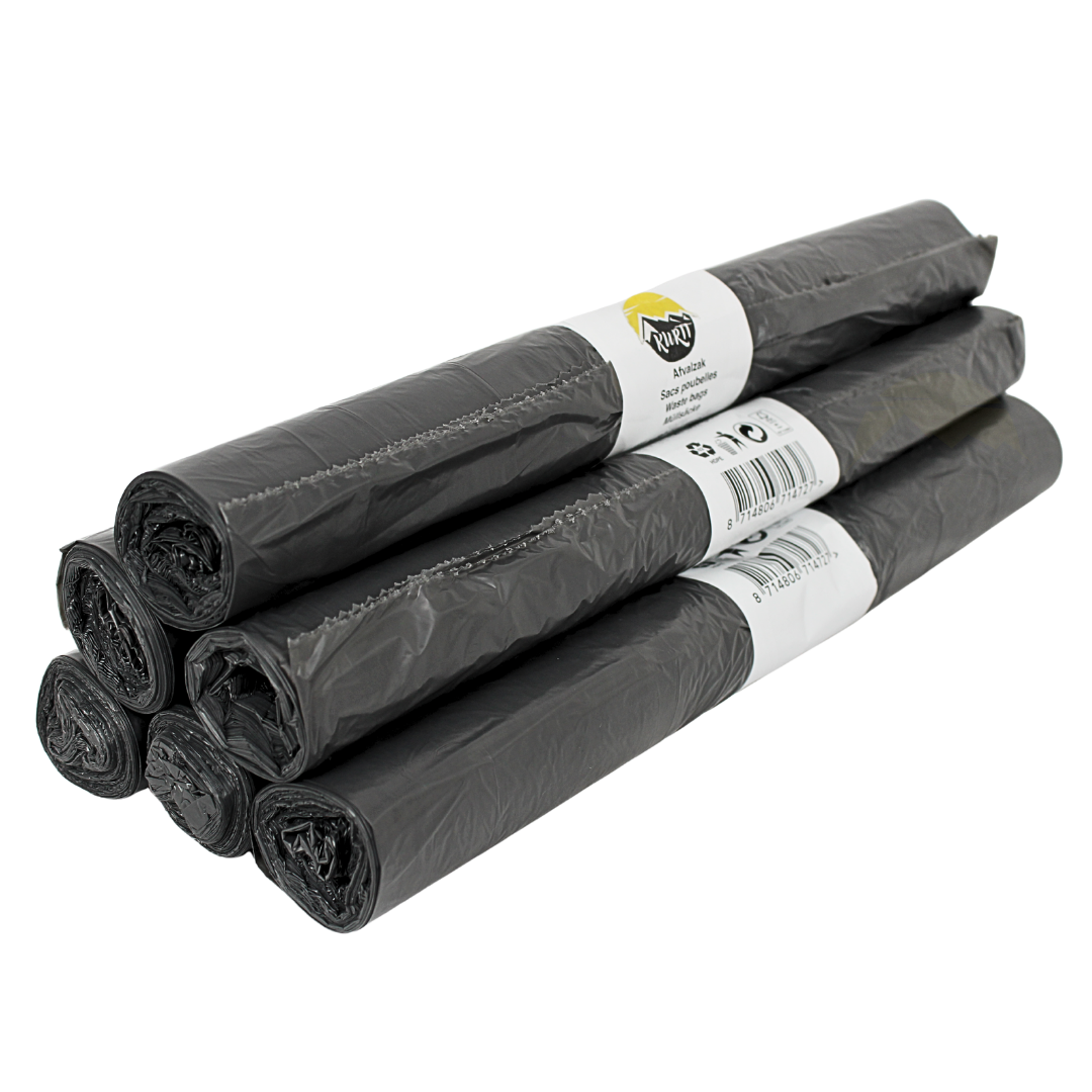 Müllsäcke HDPE 61x80cm Abfallsäcke Grau Typ 23 Auf Rolle | 500 Stück