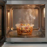 Frischhaltedosen 350ml mit Transparent PP Deckel Universell – 50 Stück | Meal Prep Suppe Reste Mikrowelle