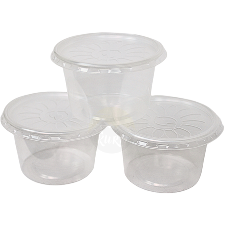 PP Dressingbecher 80ml mit deckel - 500 Stück