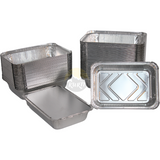 Aluschale 845L mit Deckel 21x14cm | 100 Stück | Lasagne Gratin Moussaka Cannelloni