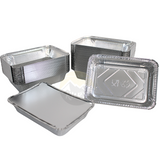 Aluschale 861L 22x16cm mit Deckel – 100 Stück | Biryani Catering Komplettes Menü