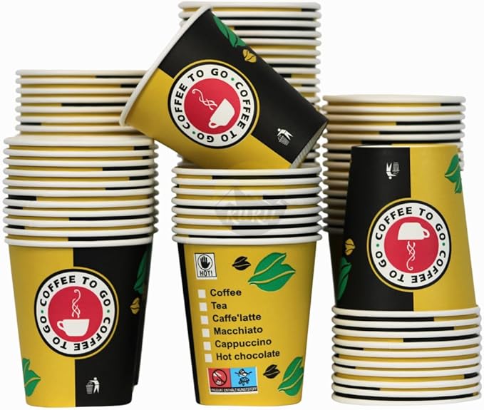 Kaffeebecher Pappe 200ml Design Coffee To Go – 1000 Stück | Umweltabgabe Inklusive