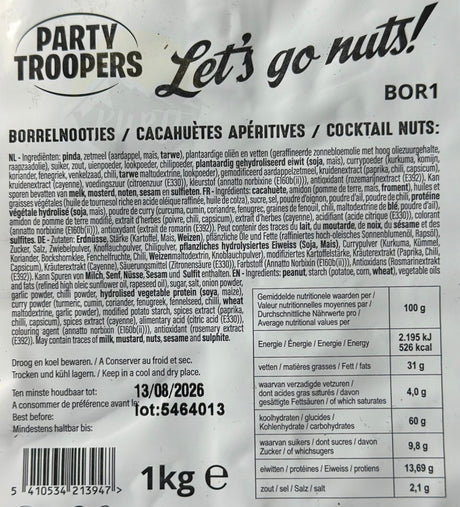 Nüsse, Cocktailsnacks - 1 KG