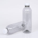 Saftflasche rPET 1000ml Transparent Smoothie Oranger Deckel | 15 Stück