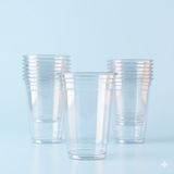 Bierbecher Einweg 400ml Transparent PP Bruchsicher – 100/400/800 Stück | Pint Standard Festival Veranstaltung Terrasse