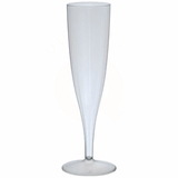 Sektgläser Plastik Hartplastik PS 135ml Transparent – 10 Stück | Wiederverwendbar Spülmaschinenfest | Hochzeit Garten Outdoor Veranstaltung