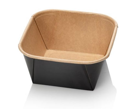Kraft-Salatbehälter mit Deckel 650 ml – 50 Stück