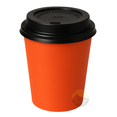  Kaffeebecher Pappe Farbig 200ml Orange Rot Blau – 100/500/1000 Stück | Umweltabgabe Inklusive
