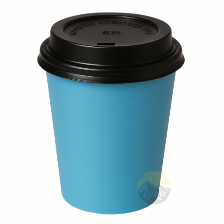  Kaffeebecher Pappe Farbig 200ml Orange Rot Blau – 100/500/1000 Stück | Umweltabgabe Inklusive