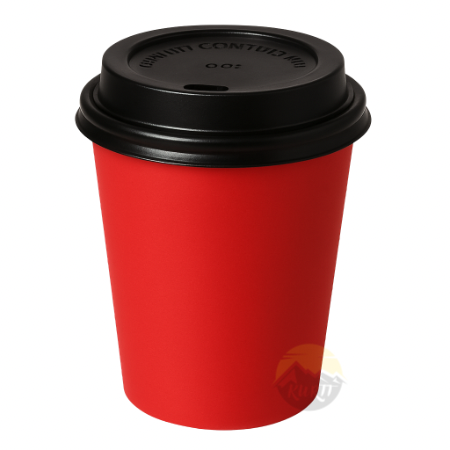 Kaffeebecher Pappe Farbig 200ml Orange Rot Blau – 100/500/1000 Stück | Umweltabgabe Inklusive