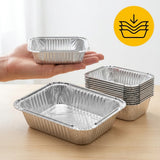 Aluschale 250ml Deckel – 100 Stück | Ofen Airfryer Grill Gefrierschrank
