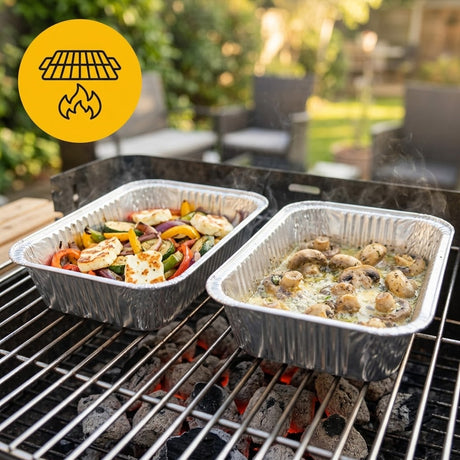 Aluschale 850 ohne Deckel 20x14cm – 100 Stück | Lasagne Gratin Buffet Günstig