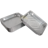 Aluschale rechteckig 2660 ml – 50 Stück | Backofen Grill Gefrierschrank Lasagne Auflauf Menüschale