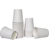 Kaffeebecher Pappe Weiß 200ml Extra Stabil – 100/500/1000 Stück | Café To Go Umweltabgabe Inklusive