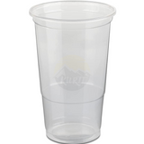 Bierbecher Plastik 500ml – 100/400/800 Stück | Einwegbecher Transparent PP Festival Veranstaltung | Großes Pint Bruchsicher Stapelbar